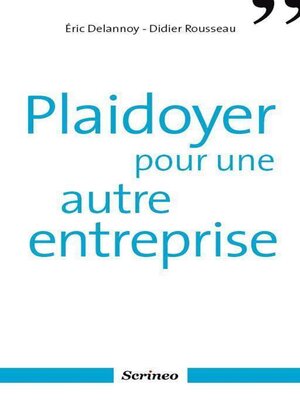 cover image of Plaidoyer pour une autre entreprise